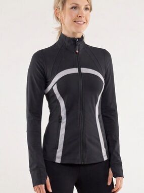 Lululemon Define Jacket Wee Are From Space Coal Fossil / White Size 4